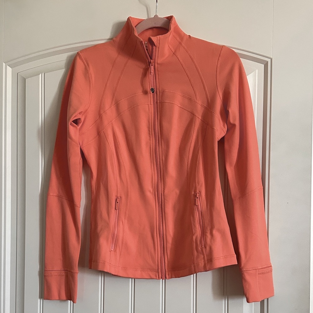Women's Lululemon Define Jacket (Luon) in Sunny Coral